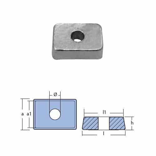 PIASTRINA PER FB MERCURY 4/9.9 HP 4 T