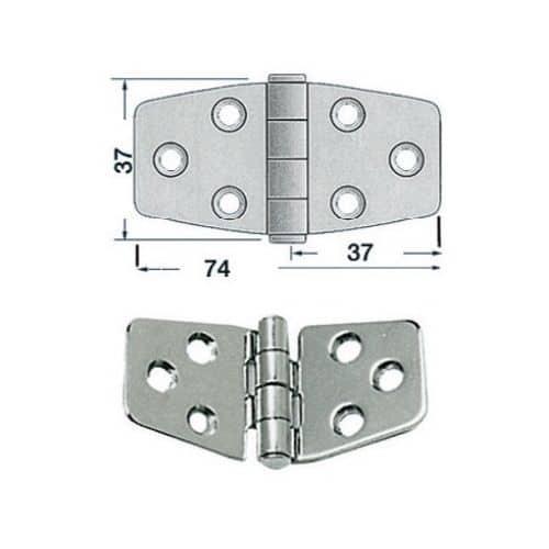 CERNIERA NODO SPORGENTE 74X37MM