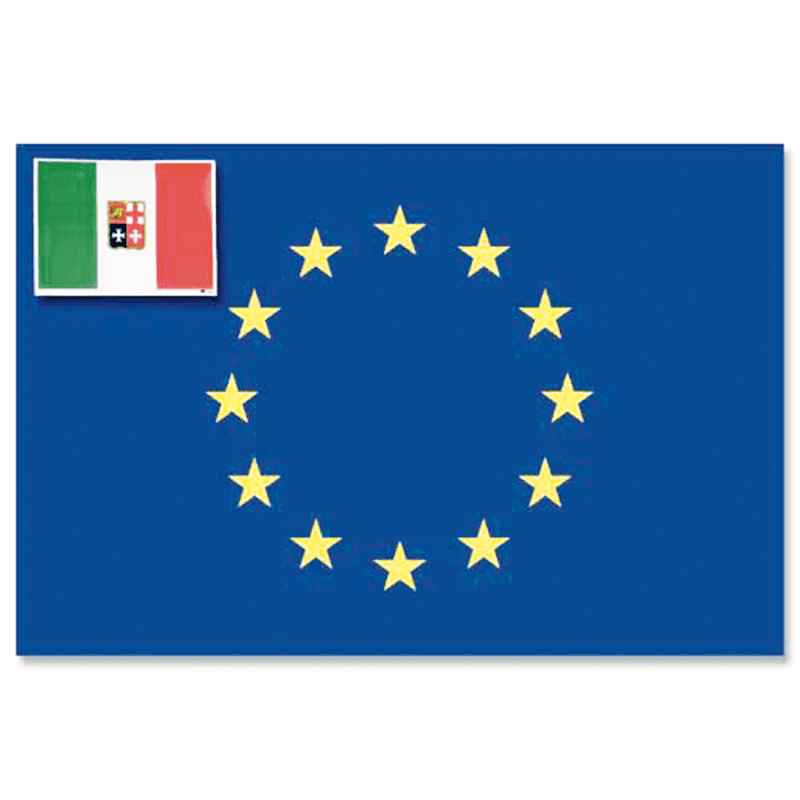 BANDIERA ADESIVA EUROPA ITALIA