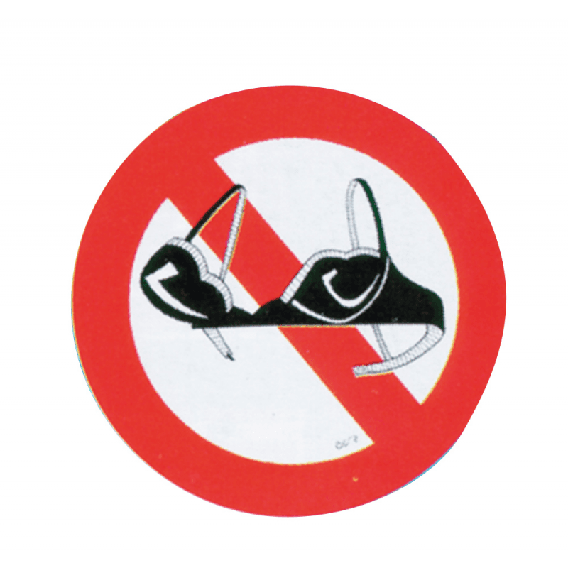 DIVIETO DI REGGISENO A BORDO