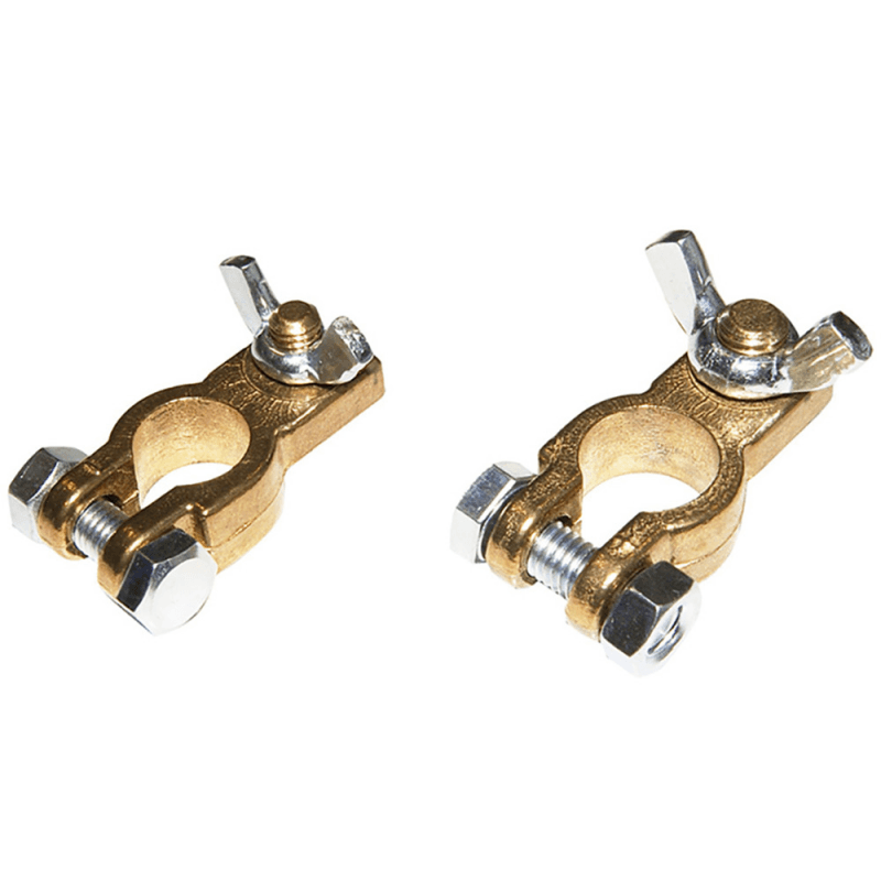 MORSETTO BATTERIA OTTONE LUCIDO