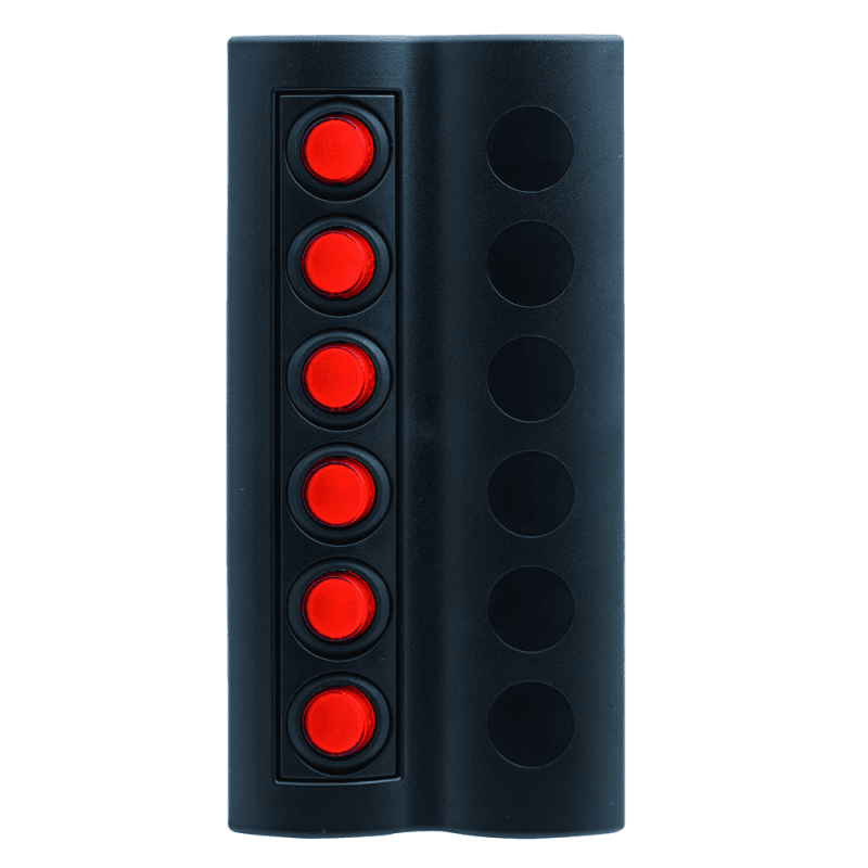 PANNELLO NERO 6 INTERRUTTORI