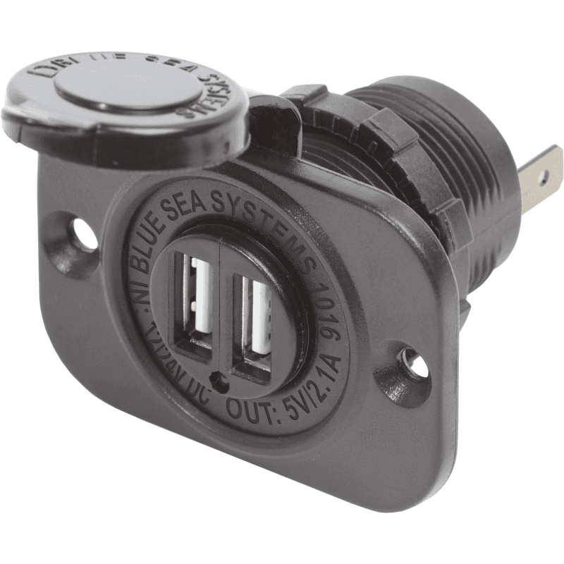 PRESA CON DOPPIA PORTA USB
