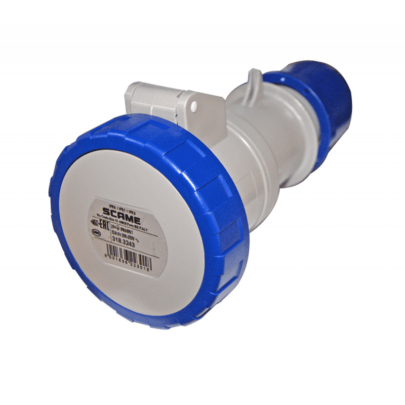 PRESA STAGNA 2P+T 220V. 32A IP67