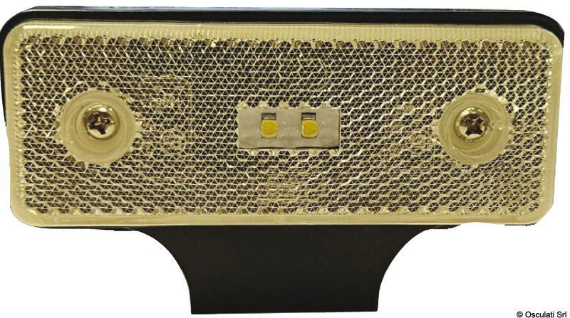 Fanale laterale posteriore arancio LED 12/24