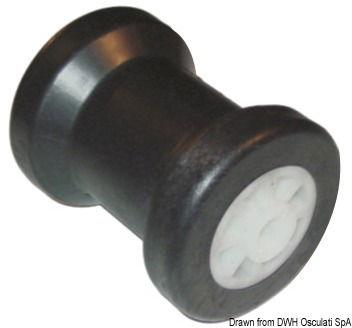 Rullo centrale PVC Ø foro 15 mm