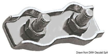 Morsetti inox doppi 4 mm