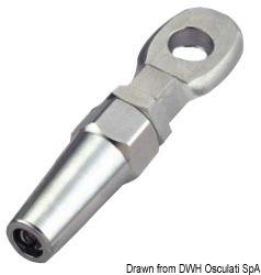 Terminale inox occhio Ø 5 mm