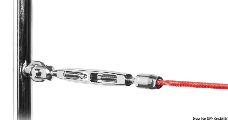 Tenditore canula aperta per draglie tessile Ø4 mm