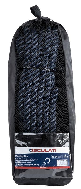 Cima ormeggio blu 16mm x 8m