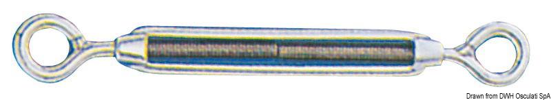 Tenditore inox 2 occhi 4 mm