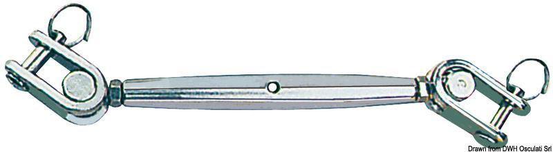 Tenditori inox 12 mm due forcelle snodate