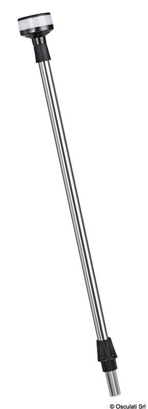 Asta luce telescopica inox