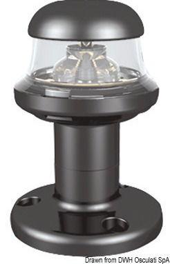 Fanale nero led 360°