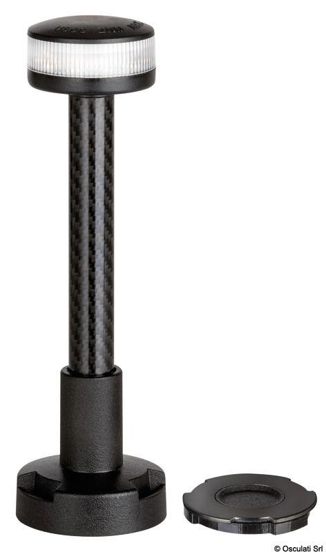 Asta luce bianca 360° wireless 100 cm plastica