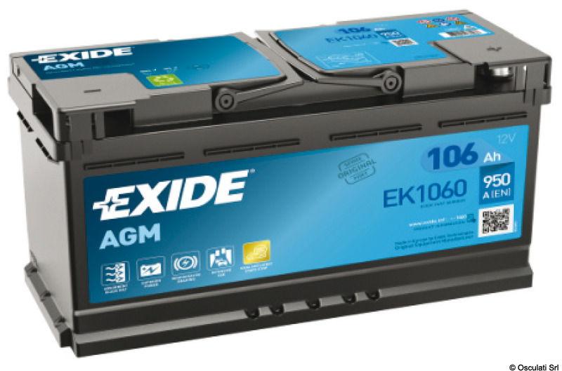 Batteria EXIDE EK620 - AGM 62 Ah