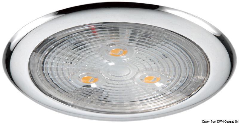 Plafoniera 3 LED luce bianca