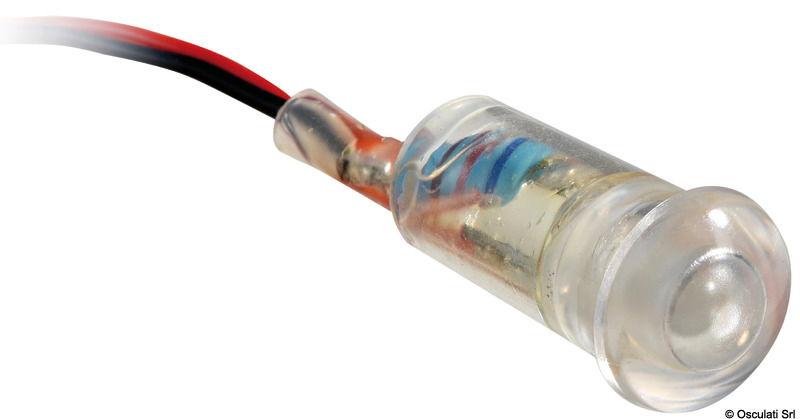 Luce di cortesia segnapassi blu