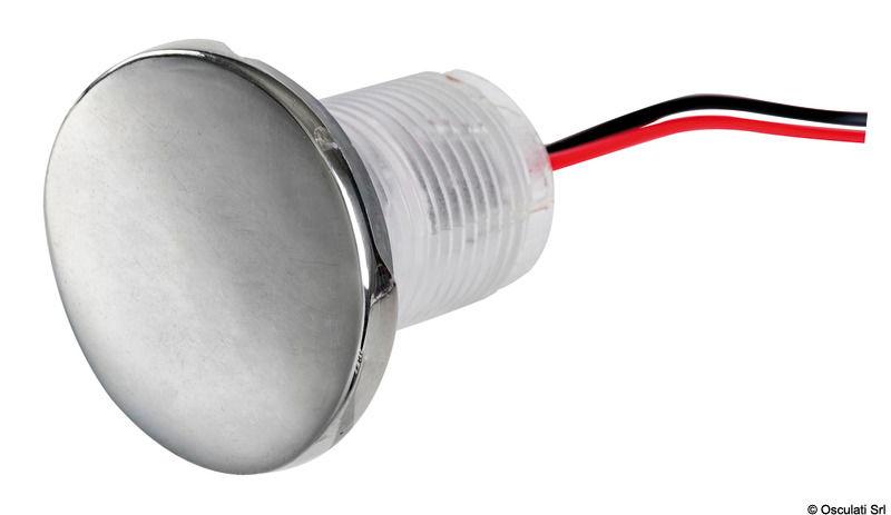 Luci di cort. LED ROUND luce bianca doppio fascio