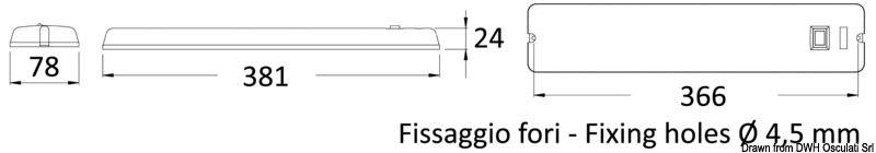 Plafoniera led  12 Volt  3 Watt