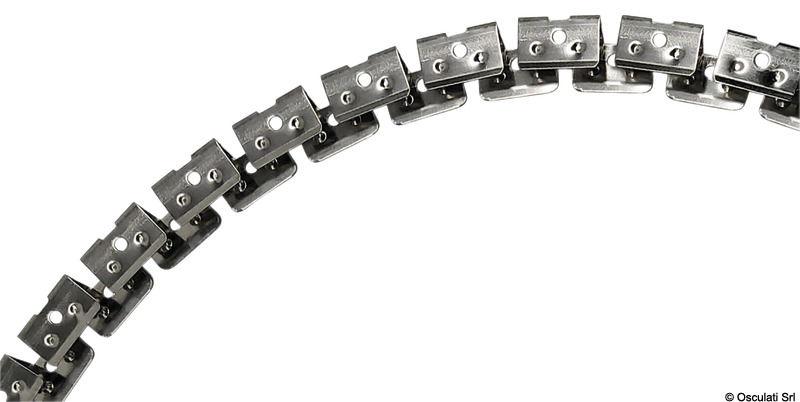 Supporto acciaio inox flessibile per barra led 2mt