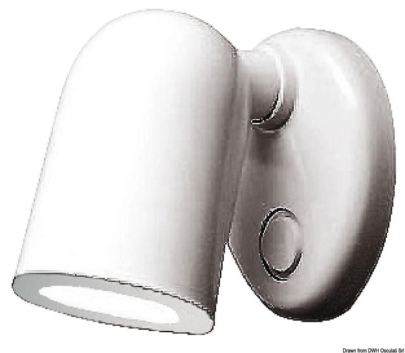 Applique Tube 12 LED ABS bianco