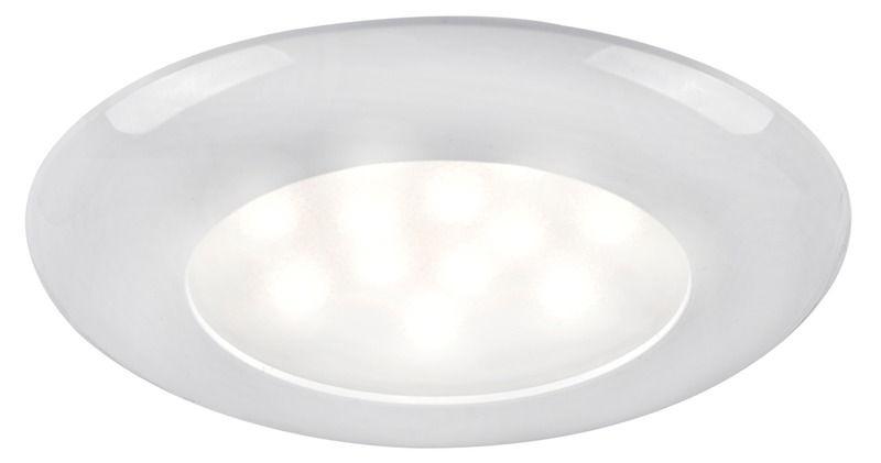 Plafoniera LED incasso SOLE ghiera bianca switch