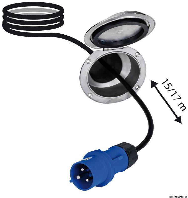 Cavo elettrico da banchina avvolgibile 32A