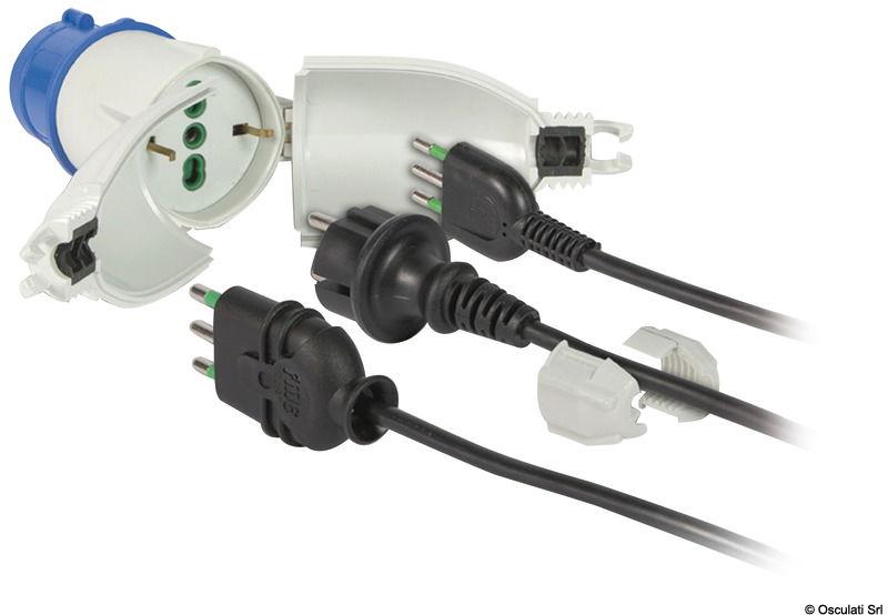 Convertitore da banchina stagno per prese Schuko