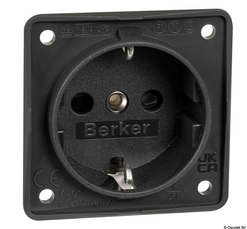 Presa schuko nero antracite