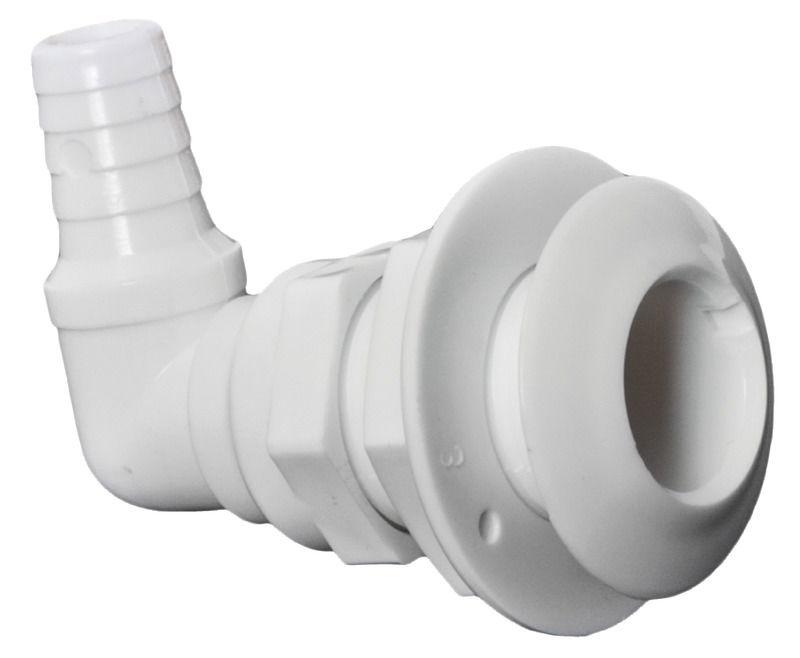 Scarico mare plastica 90°  1" x 25 mm