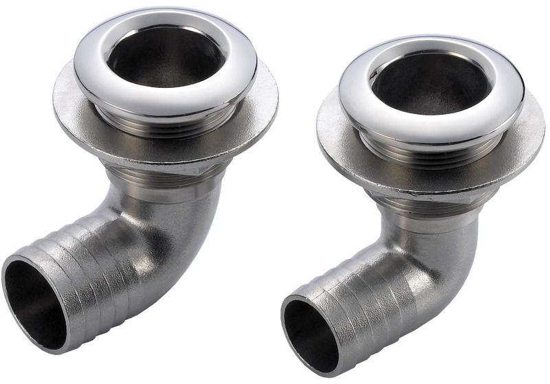 Scarico a mare a gomito 1" 1/2 x 38 mm