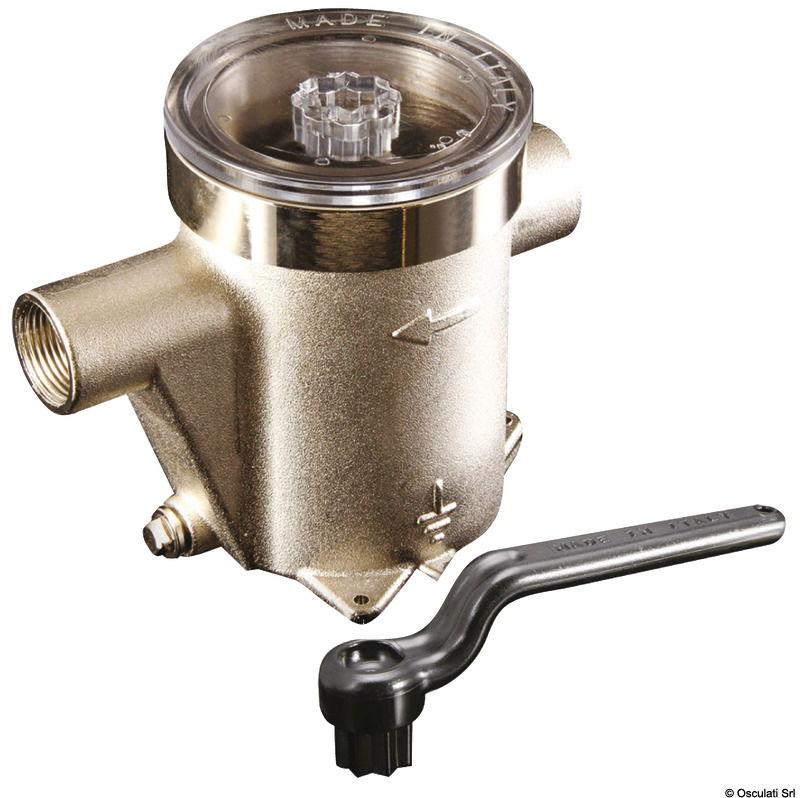 Filtro depurazione acqua in ottone nichelato 1" 1/4