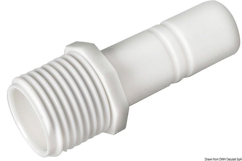 Raccordo cilindrico maschio + 1/2" BSP Whale