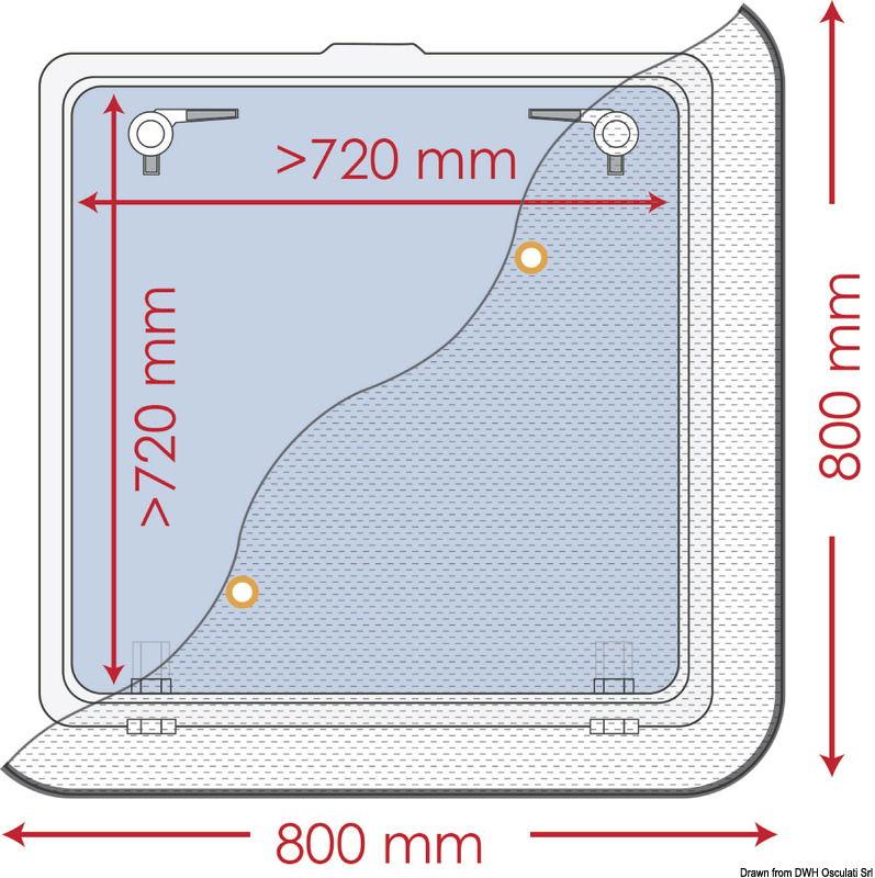 Zanzariera 800 x 800 mm