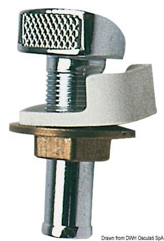Sfiato carburante in ottone cromato