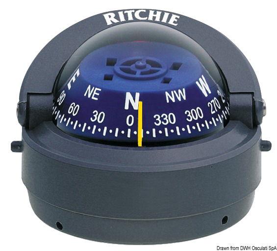 Bussola Ritchie Explorer 2"3/4 esterna grigia/blu