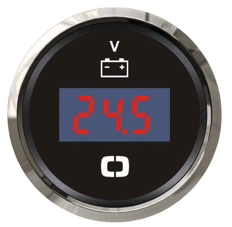Voltmetro digitale 8/32 V nero/lucida