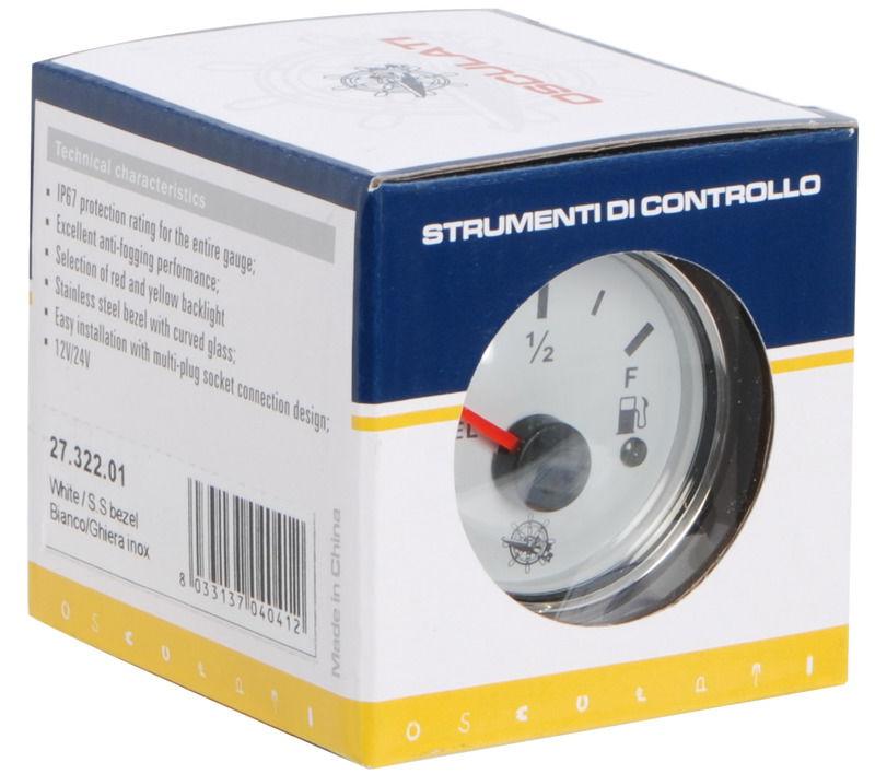 Contagiri 0-6000 RPM nero/lucida