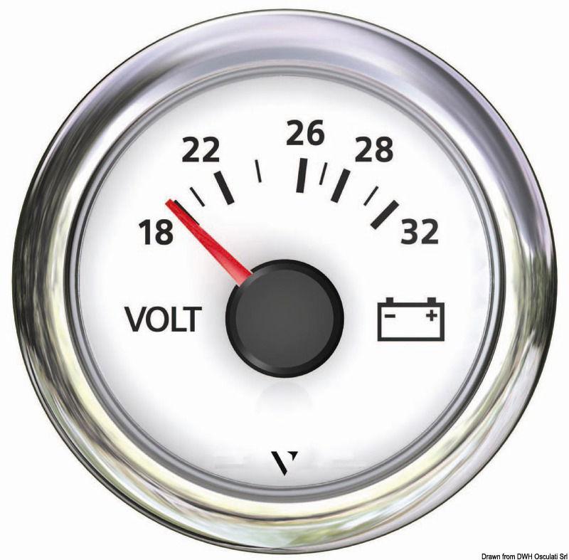Voltmetro 18/32 V bianco