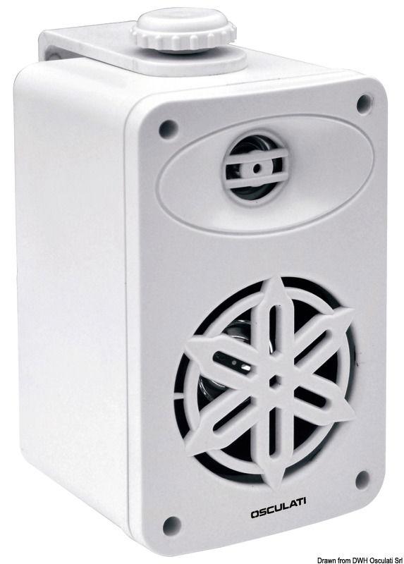 Coppia di casse stereo 2 vie per interno bianche 3" - 2X80W