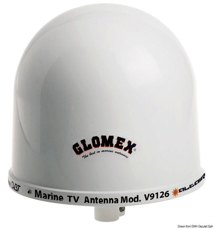 Antenna TV Glomex Altair AGC bianca