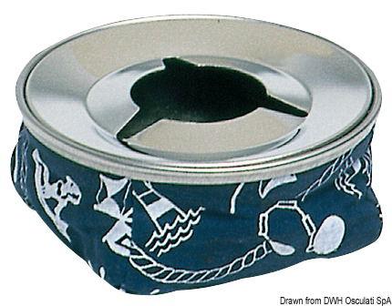 Posacenere acciaio inox rosso