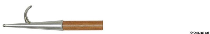 Gancio accosto ottone cromato/legno 200 cm