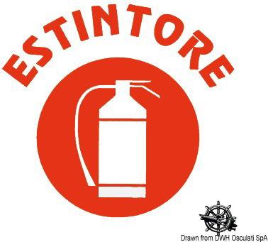 Adesivo CE estintore