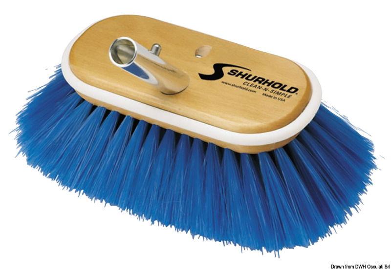 Spazzolone 6" fibre morbide blu