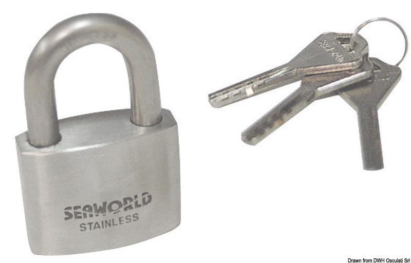 Lucchetto inox arco 50 mm