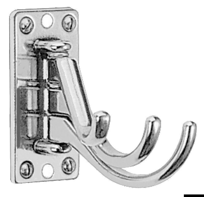 Appendiabiti 3 ganci ottone cromato 73x36