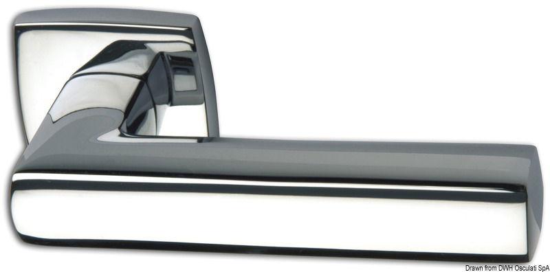 Coppia maniglie Square in ottone cromato