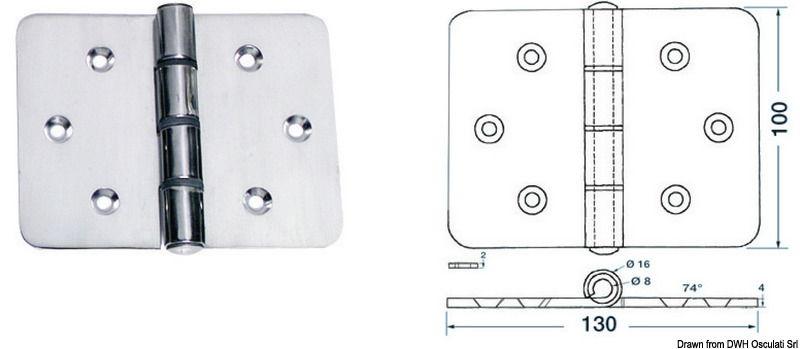Maxi cerniera 130x100 mm